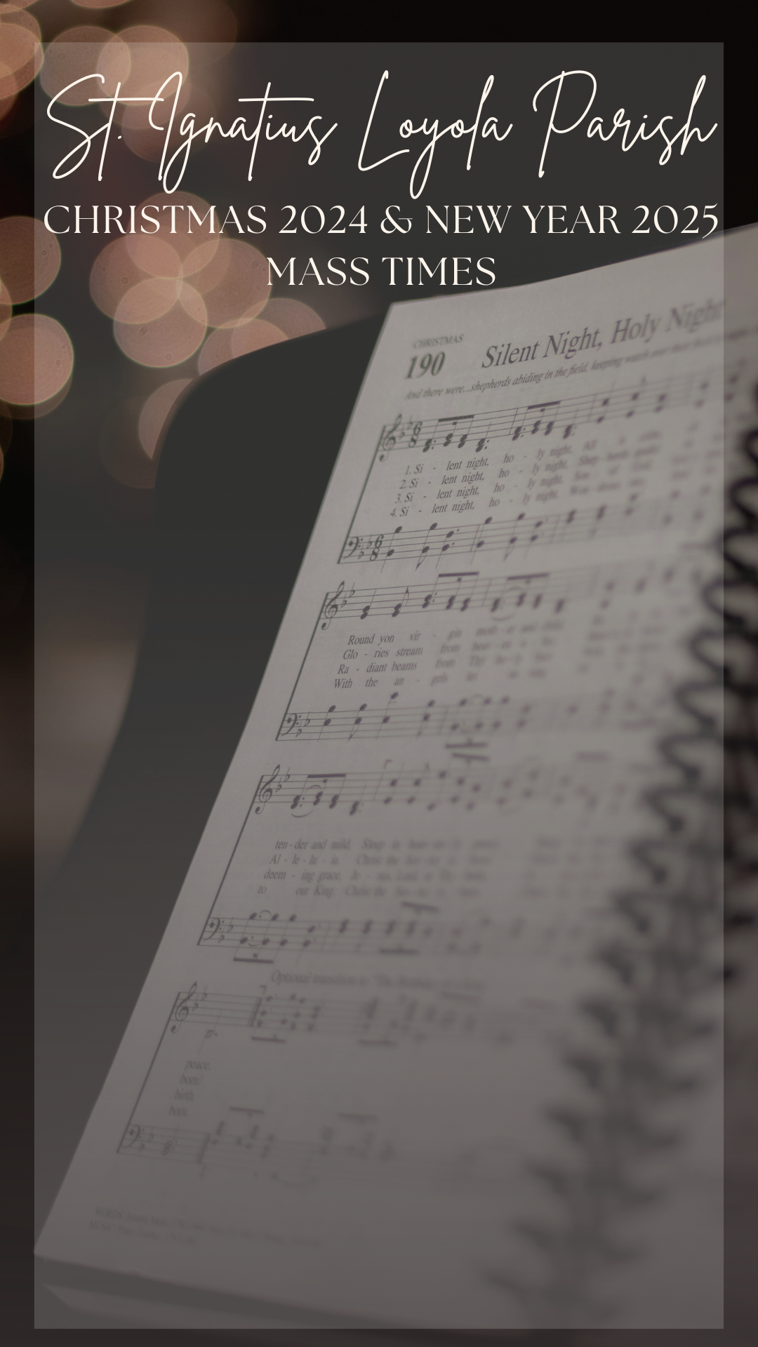 SIL Christmas 2025 & New Year's 2026Mass Schedule