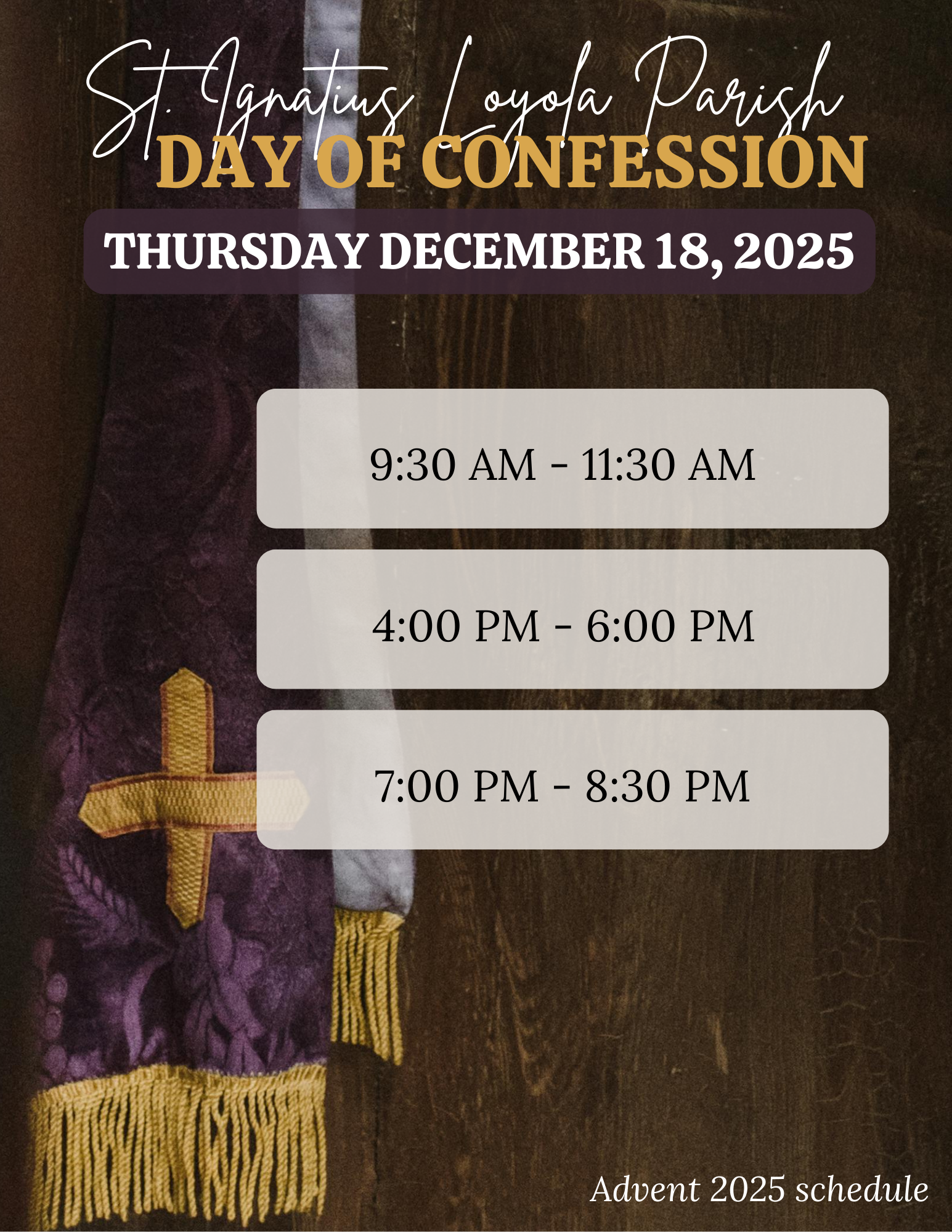 Day of Confession 2025
