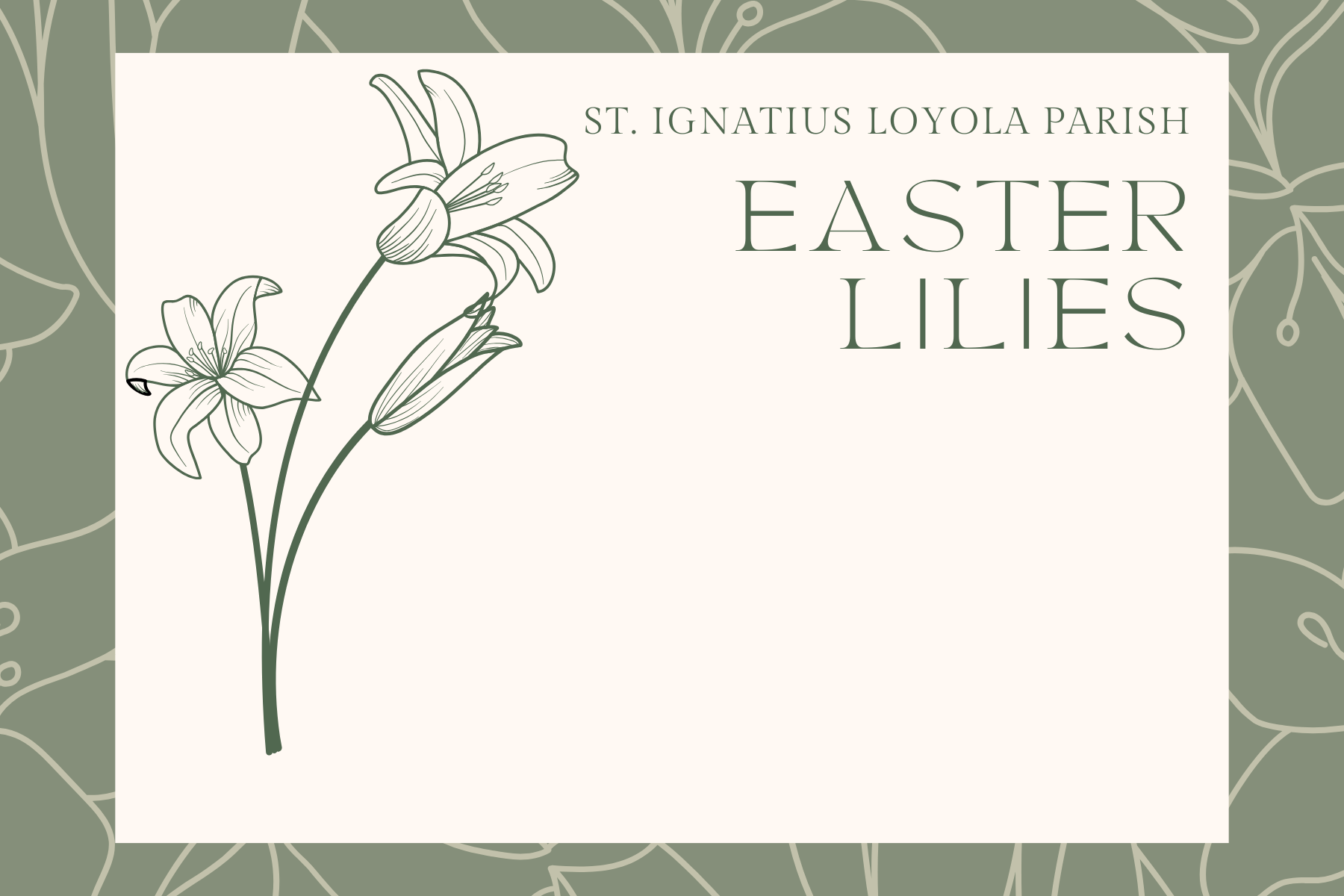 Easter Lily Poster