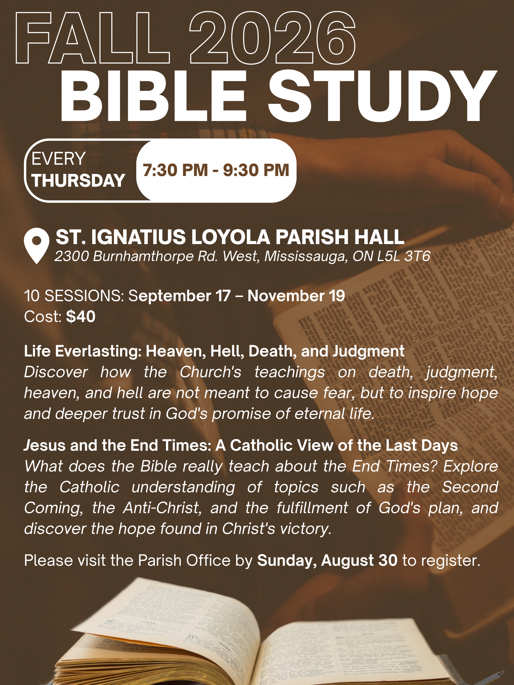 Fall Bible Study 2026